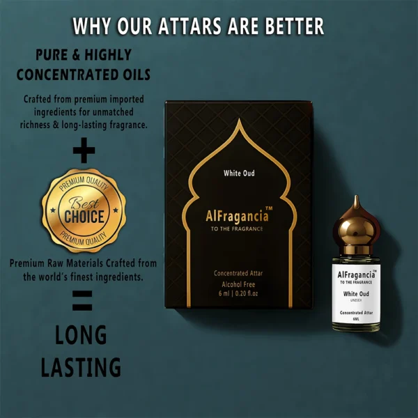 White Oud Unisex Attar - 6ml