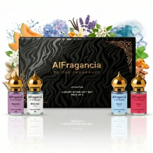 Luxury Attar Gift Set Pack of 4 - Magnetite | White Oud| Glacier | Merge, ( HSN: 33030090 )