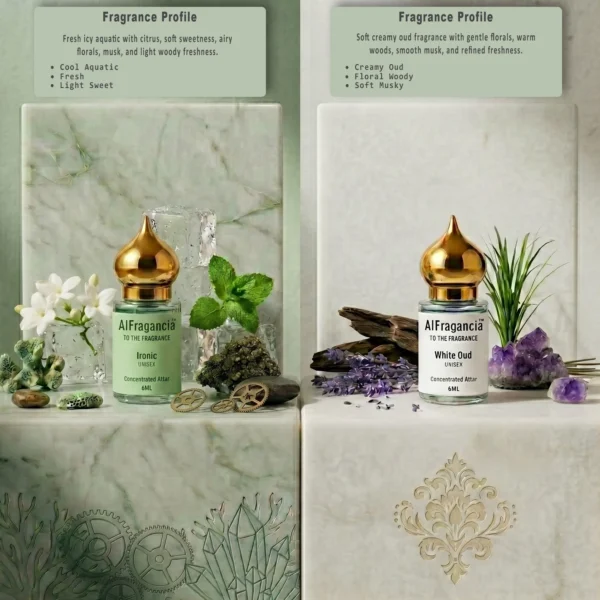 Luxury Attar Gift Set Pack of 4 - Ironic | White Oud | Romeo | Sinombre, ( HSN: 33030090 )