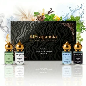 Luxury Attar Gift Set Pack of 4 - Ironic | White Oud | Romeo | Sinombre, ( HSN: 33030090 )